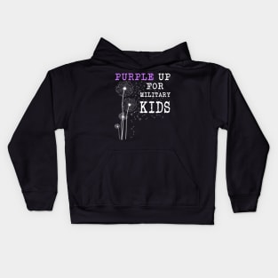 Purple up for Military Kids - Month of the Military Child Kids Hoodie